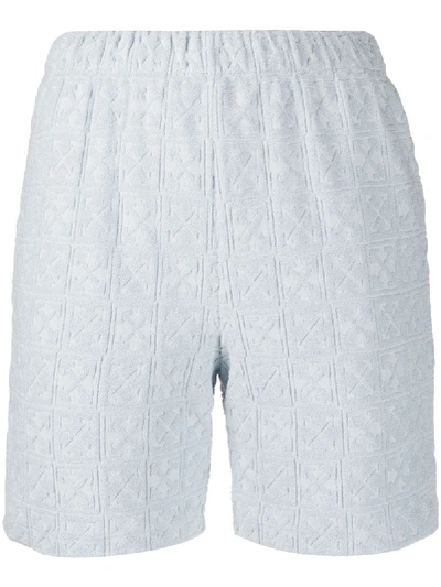 Off-white Arrows Logo Track Shorts In Blue
