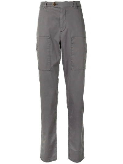 Brunello Cucinelli Straight-leg Chino Trousers In Grey