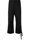 N°21 BOW-DETAILED CROPPED TROUSERS