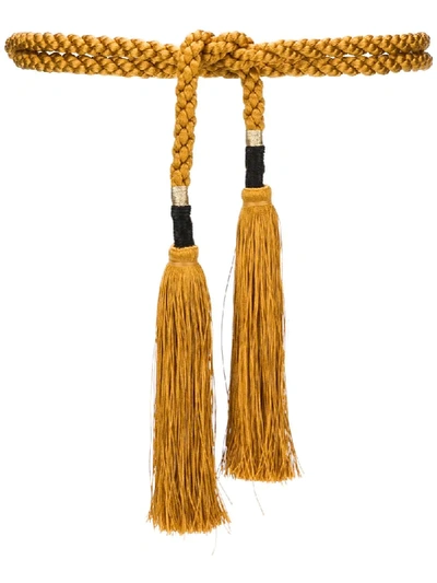 Forte Forte Rope Tie Belt In Gold