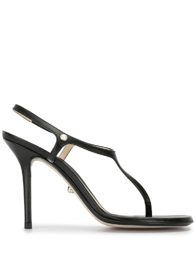 Alevì Roxy Thong Strap Sandals In Black