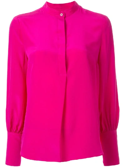Rebecca Vallance 'lillian' Bluse Aus Seide In Pink