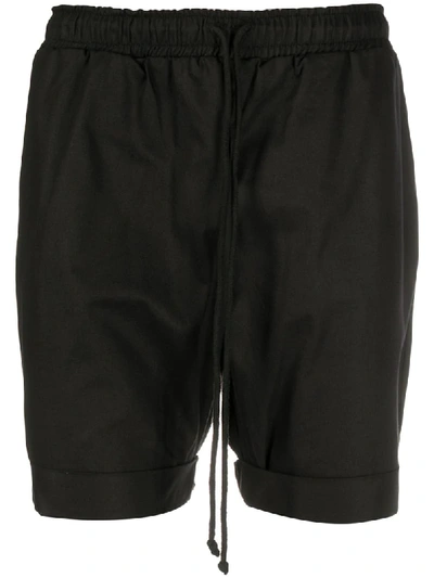 Alchemy Drawstring Cuffed Shorts In Black
