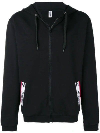 MOSCHINO LOGO TRIM HOODIE