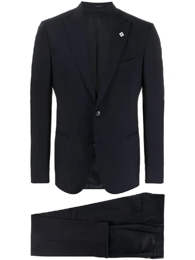 Lardini Tailored Two Piece Suit In Blue