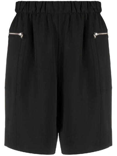 Calvin Klein Travel Crepe Shorts In Black