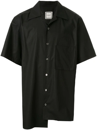 Wooyoungmi Asymmetric-hem Shirt In 819b Black