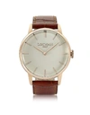 LOCMAN 1960 ROSE GOLD PVD STAINLEES STEEL MENS WATCH W/BROWN CROCO LEATHER STRAP,11211257