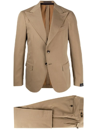 Bagnoli Sartoria Napoli Two-piece Formal Suit In Brown