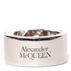 ALEXANDER MCQUEEN IDENTITY CHAIN METAL RING WITH ENGRAVED LOGO,11365941