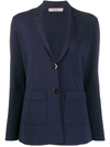 D-EXTERIOR FITTED SINGLE-BREASTED BLAZER
