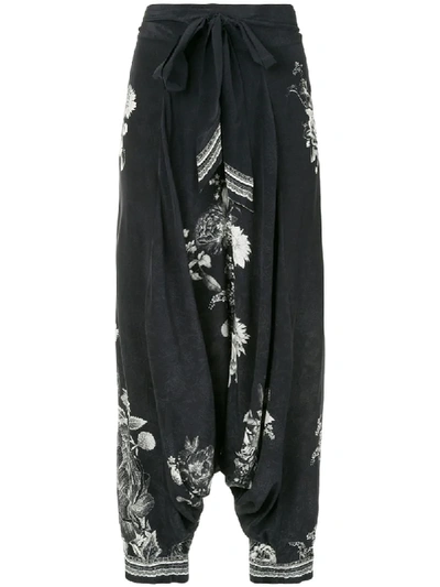 Camilla Moonshine Bloom Harem Trousers In Black