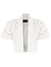 ANDREA BOGOSIAN CROPPED QUILTED LEATHER JACKET