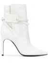 OFF-WHITE SECURITY-TAG ANKLE BOOTS