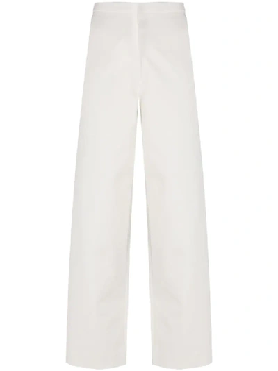 Lvir Tailored High-rise Trousers In White