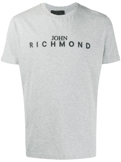 John Richmond Printed Logo T-shirt In Grey