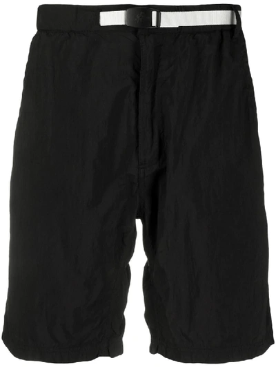 White Mountaineering X Gramicci Dyed Easy Buckle Shorts In Black