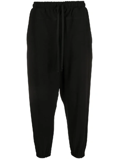 Alchemy Cropped Track Trousers In Black