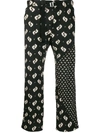 KENZO IKAT BELTED TROUSERS