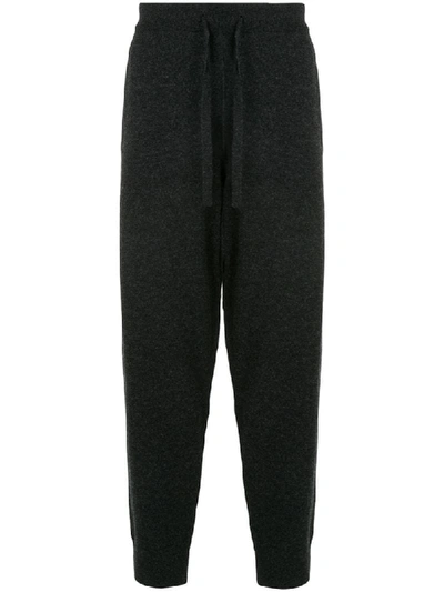 Sunspel Knitted Track Trousers In Black