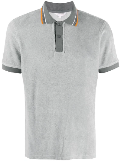 Orlebar Brown Textured Polo Shirt In Grey