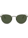 Persol Round Frame Sunglasses In Green