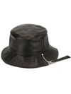 LOEWE ANAGRAM LEATHER BUCKET HAT