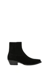 Saint Laurent Lukas 40mm Cowboy Ankle Boots In Nero