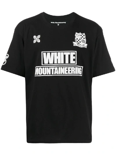 White Mountaineering Wm Football T-shirt In Black