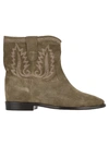 Isabel Marant Crisi Slouch Boots In Taupe