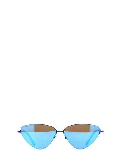 Balenciaga Bb0015s Blue Unisex Sunglasses