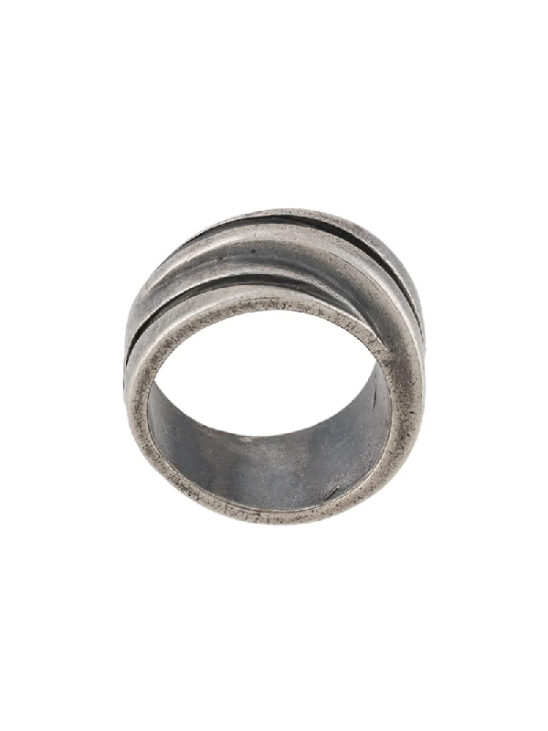 Goti Ring Mit Logo Gravur In Silver Modesens