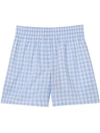 BURBERRY GINGHAM CHECK SHORTS