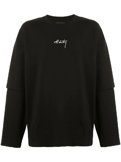 Off Duty Lyde Long Sleeved T-shirt In Black