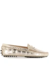 TOD'S CROCODILE PRINTED GOMMINO DRIVING SHOES