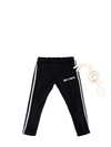 Palm Angels Mini Trackpants Tech Key Holder In Black/white