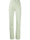 ACNE STUDIOS PINECONE-JACQUARD DENIM TROUSERS