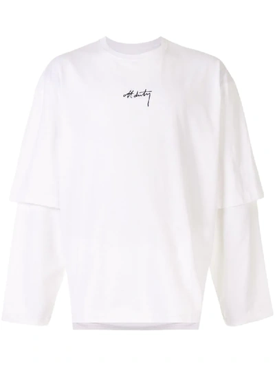 Off Duty Lyde Long Sleeved T-shirt In White