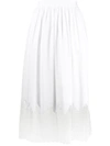 CHRISTOPHER KANE BRODERIE HEM MIDI SKIRT