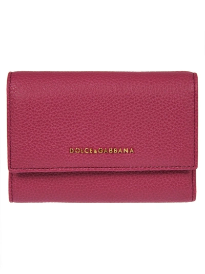 Dolce & Gabbana Bind Chain Mini Wallet In Fuxia