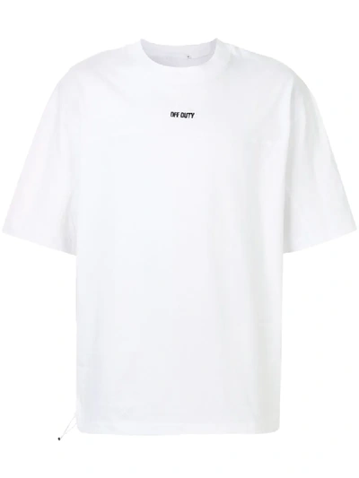 Off Duty Abel Box T-shirt In White