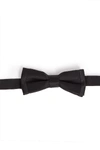 Dsquared2 Ribbed Pre-tied Bow Ties With Adjustable Strap In Black