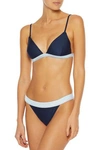 ZIMMERMANN TWO-TONE LOW-RISE BIKINI BRIEFS,3074457345621374544