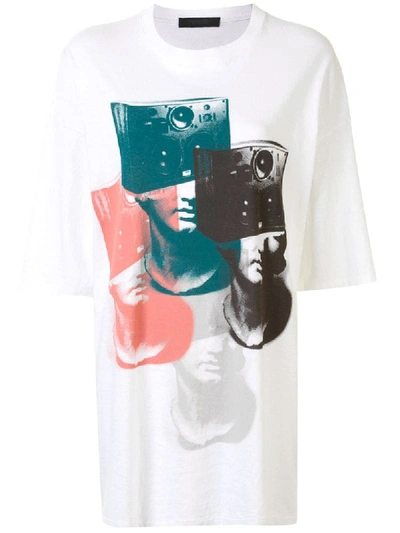 Undercover Graphic Print Oversized T-shirt In White