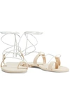 ZIMMERMANN LACE-UP LEATHER SANDALS,3074457345622490841
