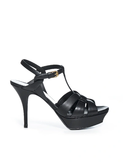 Saint Laurent Sandals In Nero