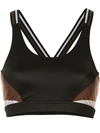 THE UPSIDE COLOUR BLOCK LOTTIE SPORTS BRA