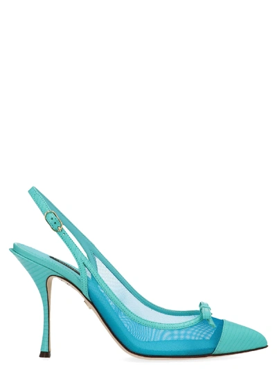 Dolce & Gabbana High-heeled Shoe In Turchese