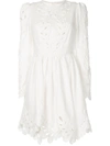 ZIMMERMANN FLORAL CUT-OUT MINI DRESS