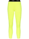 VETEMENTS FLUORESCENT LOGO WAISTBAND LEGGINGS